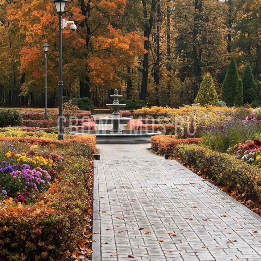 Цветочные композиции в парке